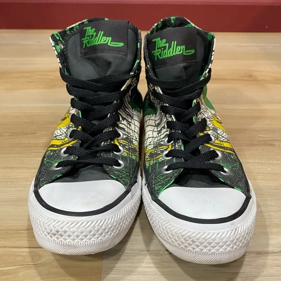 Converse Chuck Taylor ‘The Riddler’ DC Comics Batman High Top Sneakers 6.5/8.5